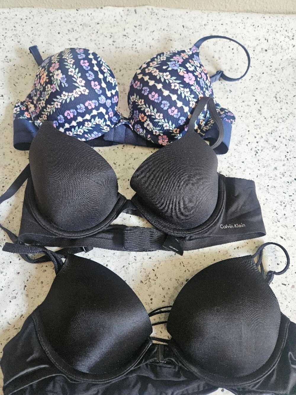 3  name brand bras.